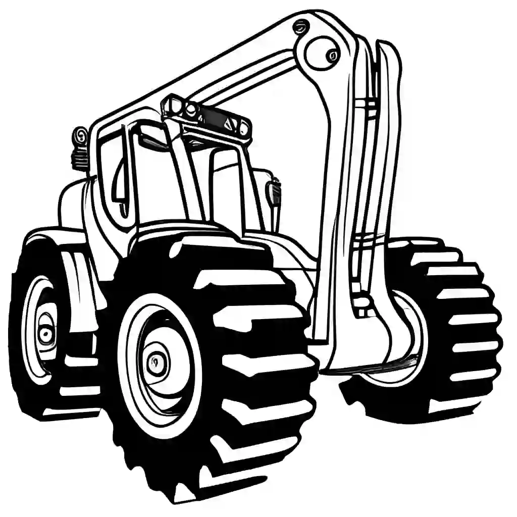 Telescopic Handler coloring pages